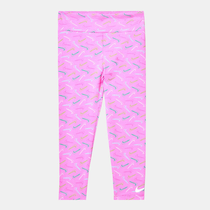 Nike Kids' Swoosh Logo Leggings (Baby and Toddler) Pink image number 0