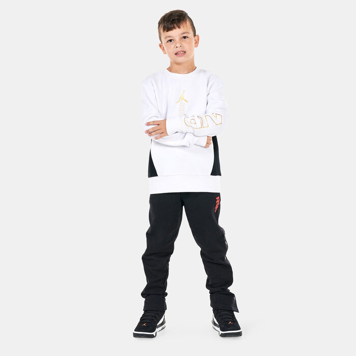 Jordan Kids' Holiday Shine Jumpman Air Sweatshirt (Younger Kids) Black image number 2