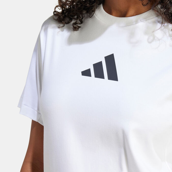 adidas Women's Z.N.E. T-Shirt White image number 4
