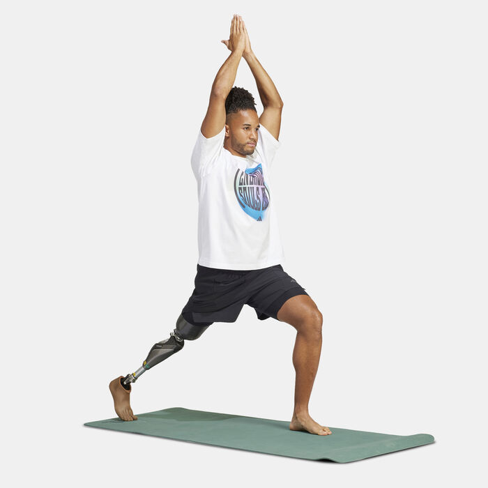 adidas Men's Yoga Printed T-Shirt White adidas Men's Yoga Printed T-Shirt White image number 2