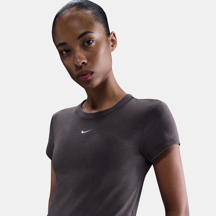 Nike Women's Sportswear Chill Knit T-Shirt Black Nike Women's Sportswear Chill Knit T-Shirt Black image number 3