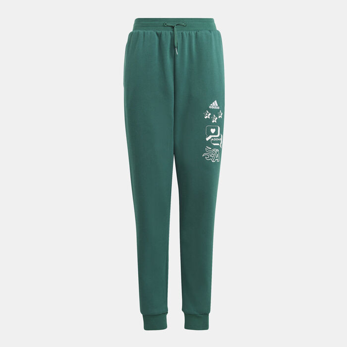 adidas Kids' Brand Love Jogger Pants Green adidas Kids' Brand Love Jogger Pants Green image number 0