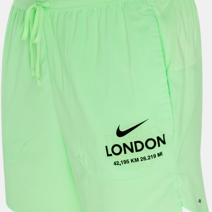 Nike Men's Stride Dri-FIT Running Shorts Green Nike Men's Stride Dri-FIT Running Shorts Green image number 2