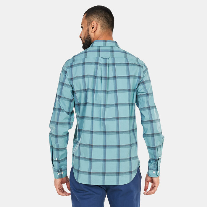 Timberland Men's Eastham River Stretch Poplin Shirt Blue Timberland Men's Eastham River Stretch Poplin Shirt Blue image number 1
