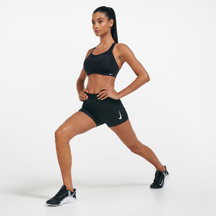 Nike Women's AeroSwift Shorts Black Nike Women's AeroSwift Shorts Black image number 2