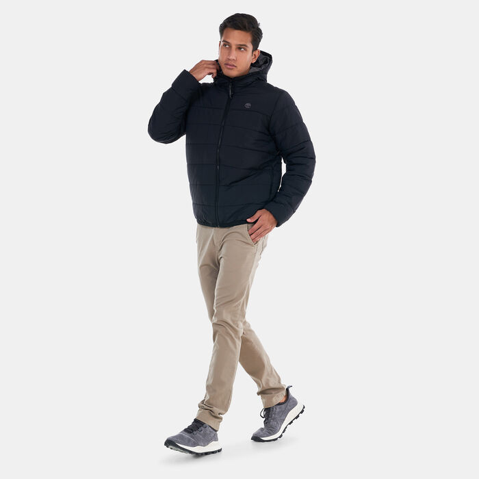 Timberland Men's Garfield Mid Weight Hooded Puffer Jacket Black image number 2