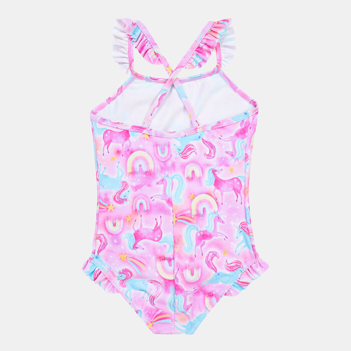 Speedo Kids' Digital Placement Thin-Strap Swimsuit Pink Speedo Kids' Digital Placement Thin-Strap Swimsuit Pink image number 1