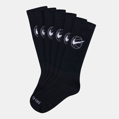 Nike Everyday Crew Basketball Socks (3 Pairs) Black
