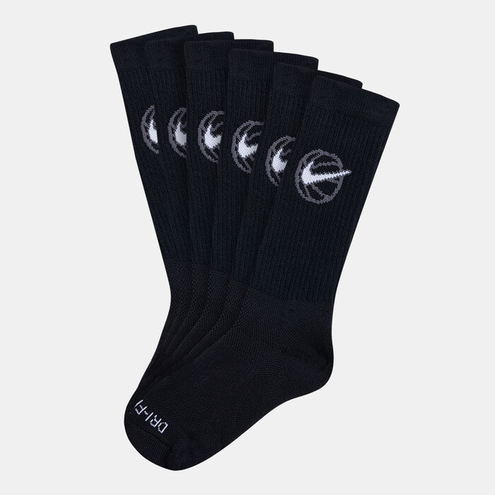Nike Everyday Crew Basketball Socks (3 Pairs) Black image number 0
