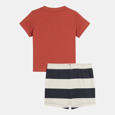 PUMA Kids' Minicats Super T-Shirt and Shorts Set Red