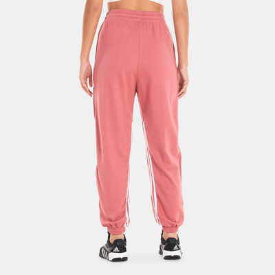 adidas Women's Hyperglam 3-Stripes Joggers Red