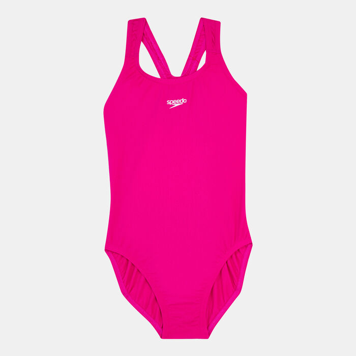 Speedo Kids' Essential Endurance® Plus Medalist Swimsuit Pink Speedo Kids' Essential Endurance® Plus Medalist Swimsuit Pink image number 0