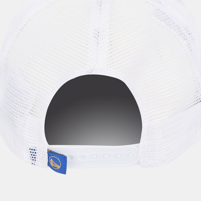 New Era Men's NBA Golden State Warriors Logo Trucker Cap White New Era Men's NBA Golden State Warriors Logo Trucker Cap White image number 1
