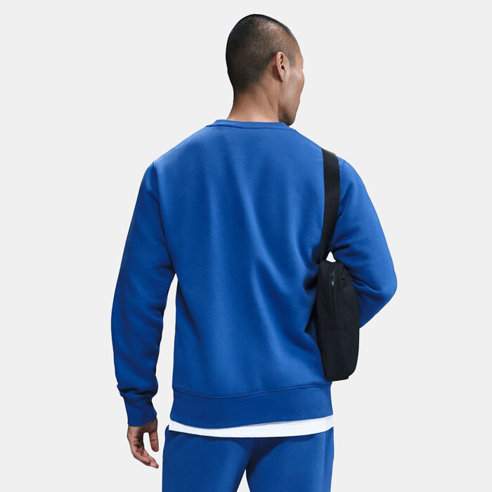 Nike Men's Club Fleece Sweatshirt Blue Nike Men's Club Fleece Sweatshirt Blue image number 1