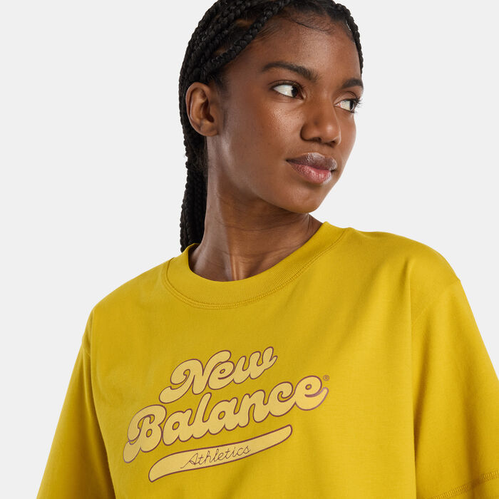 New Balance Women's Athletics Legacy Graphic T-Shirt Orange image number 2