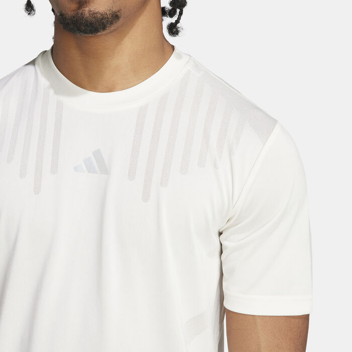adidas Men's HIIT Airchill Training T-Shirt White image number 3