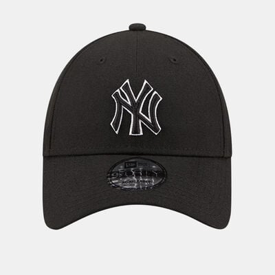 New Era Men's MLB New York Yankees Pop Outline 9FORTY Cap Black New Era Men's MLB New York Yankees Pop Outline 9FORTY Cap Black