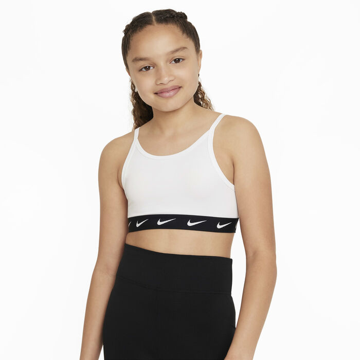 Nike Girls' One Sports Bra White Nike Girls' One Sports Bra White image number 0