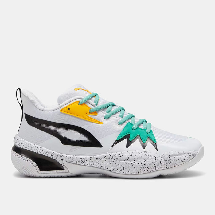 PUMA Men's Genetics Speckle Basketball Shoes Black PUMA Men's Genetics Speckle Basketball Shoes Black image number 0