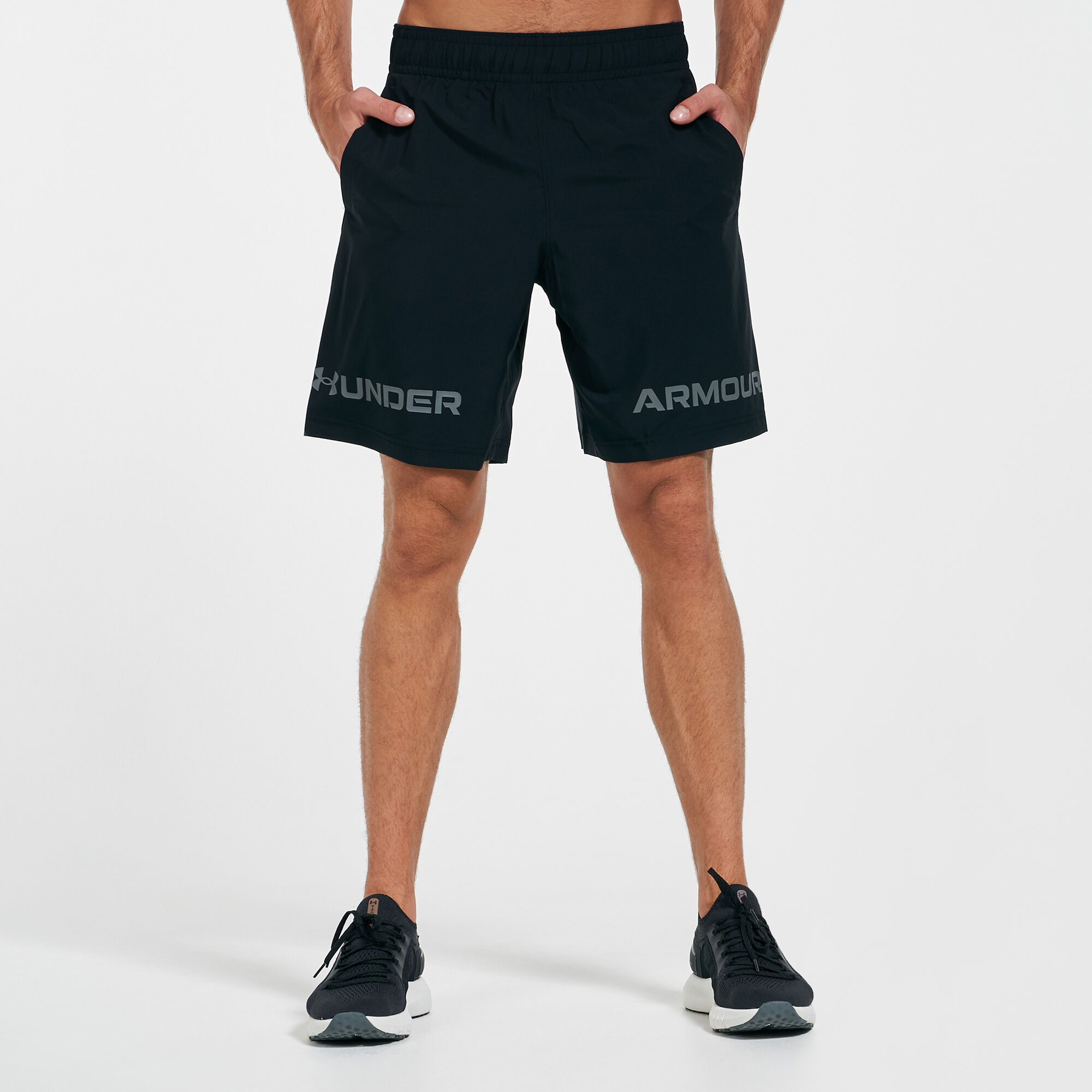 Woven graphic wordmark short sales