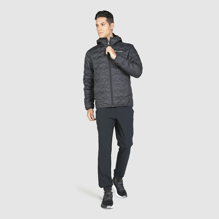 Columbia Men's Delta Ridge™ Down Hooded Jacket Black Columbia Men's Delta Ridge™ Down Hooded Jacket Black image number 2