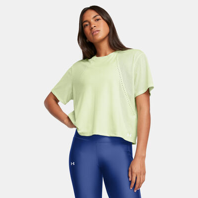 Under Armour Women's Vanish Engineered Training T-Shirt Green