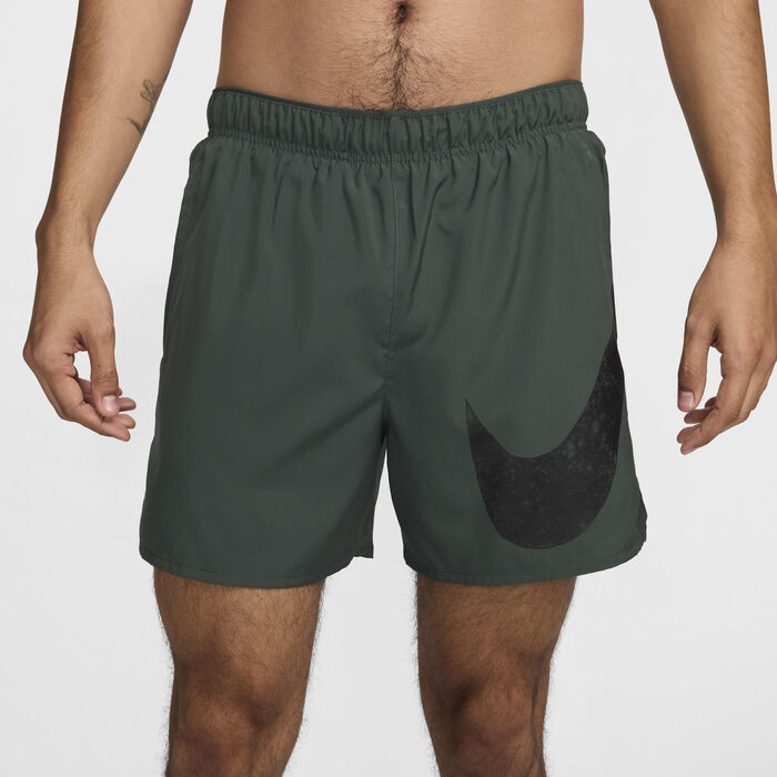 Nike Men's Challenger Swoosh Dri-FIT Running Shorts Green Nike Men's Challenger Swoosh Dri-FIT Running Shorts Green image number 1