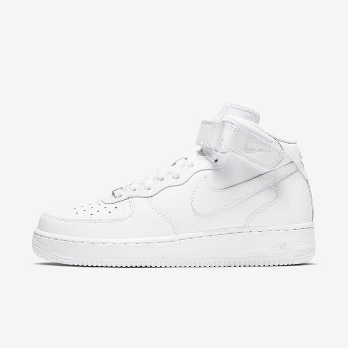 Nike Women's Air Force 1 '07 Mid Shoes White Nike Women's Air Force 1 '07 Mid Shoes White image number 0