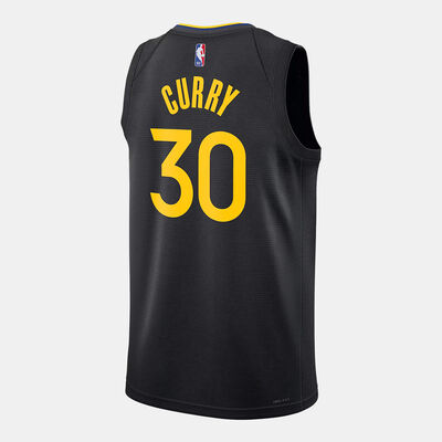 Jordan Men's 24/25 NBA Golden State Warriors Steph Curry Statement Edition Swingman Basketball Jersey Black