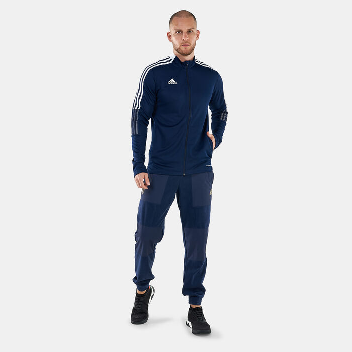 adidas Men's Tiro 21 Track Jacket Blue adidas Men's Tiro 21 Track Jacket Blue image number 2