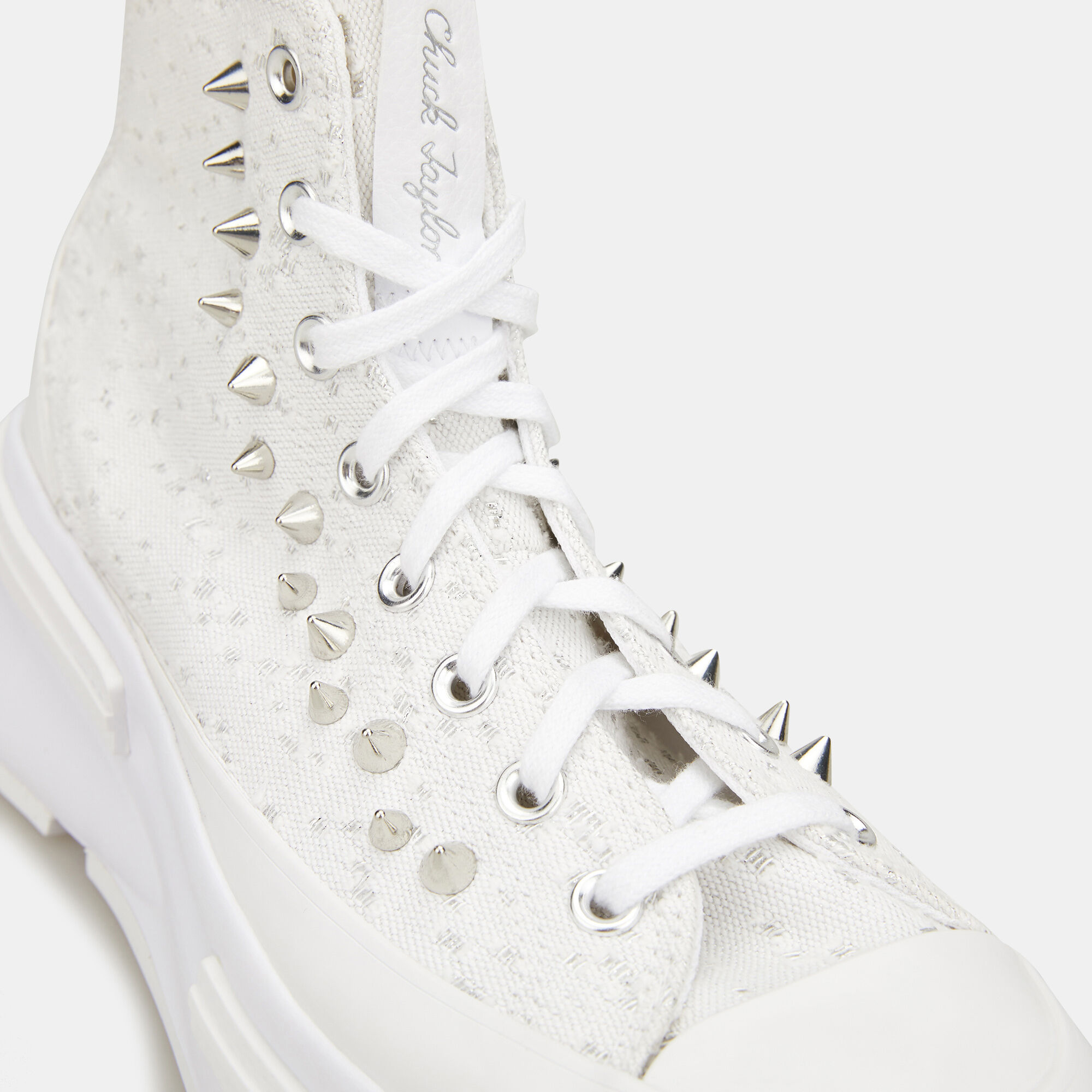 Run Star Legacy CX Platform Studded Unisex Shoes Silver Converse in KSA SSS