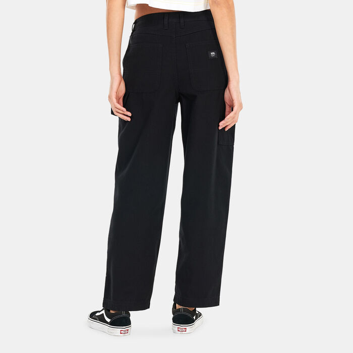 Vans Women's Ground Work Pants Black Vans Women's Ground Work Pants Black image number 1