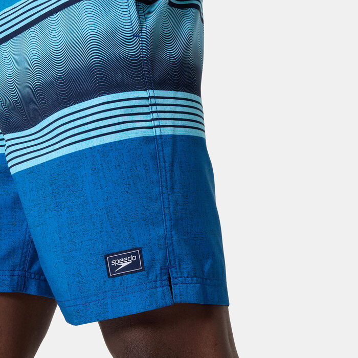 Speedo Men's Printed Bondi Swimming Shorts Blue image number 4