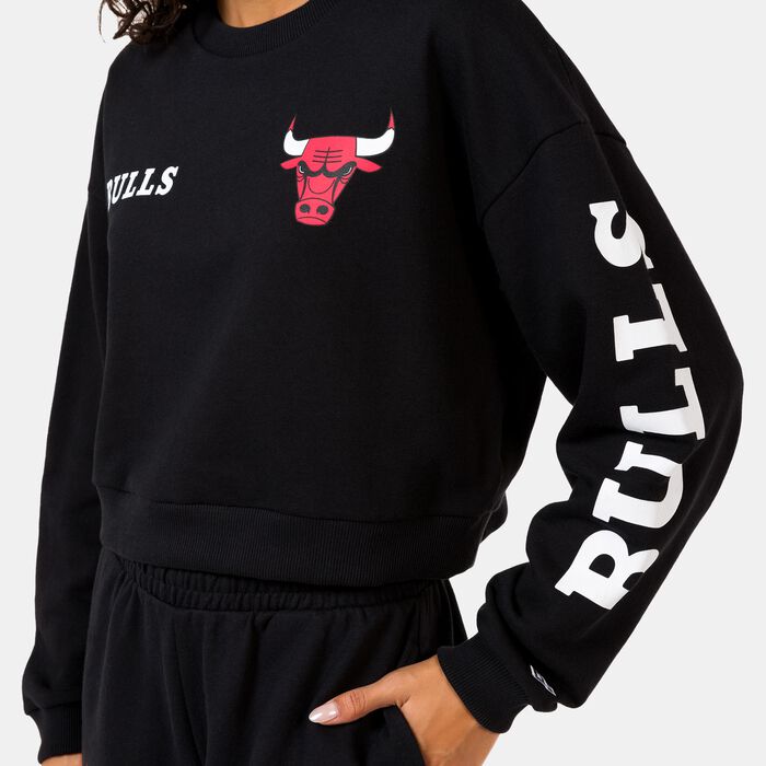 New Era Women's NBA Chicago Bulls Wordmark Sweatshirt Black New Era Women's NBA Chicago Bulls Wordmark Sweatshirt Black image number 3
