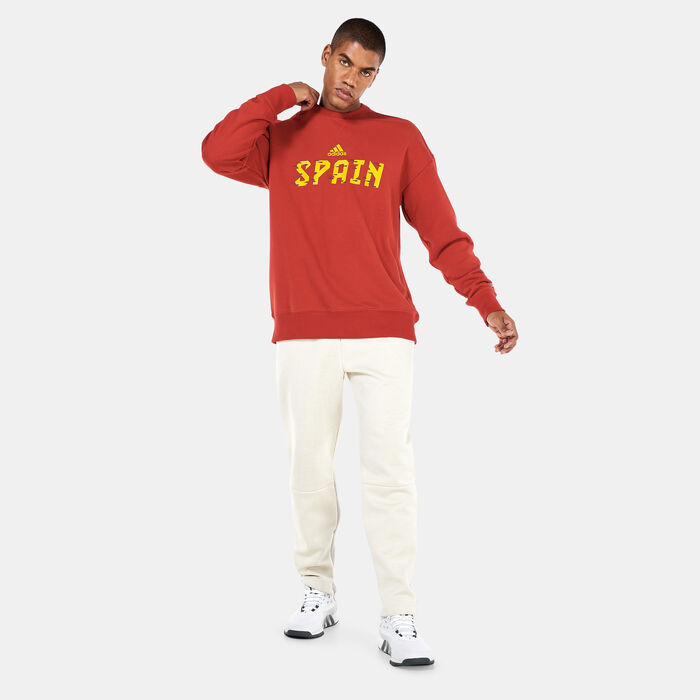 adidas Men's FIFA World Cup 2022™ Spain Crew Sweatshirt Red image number 2