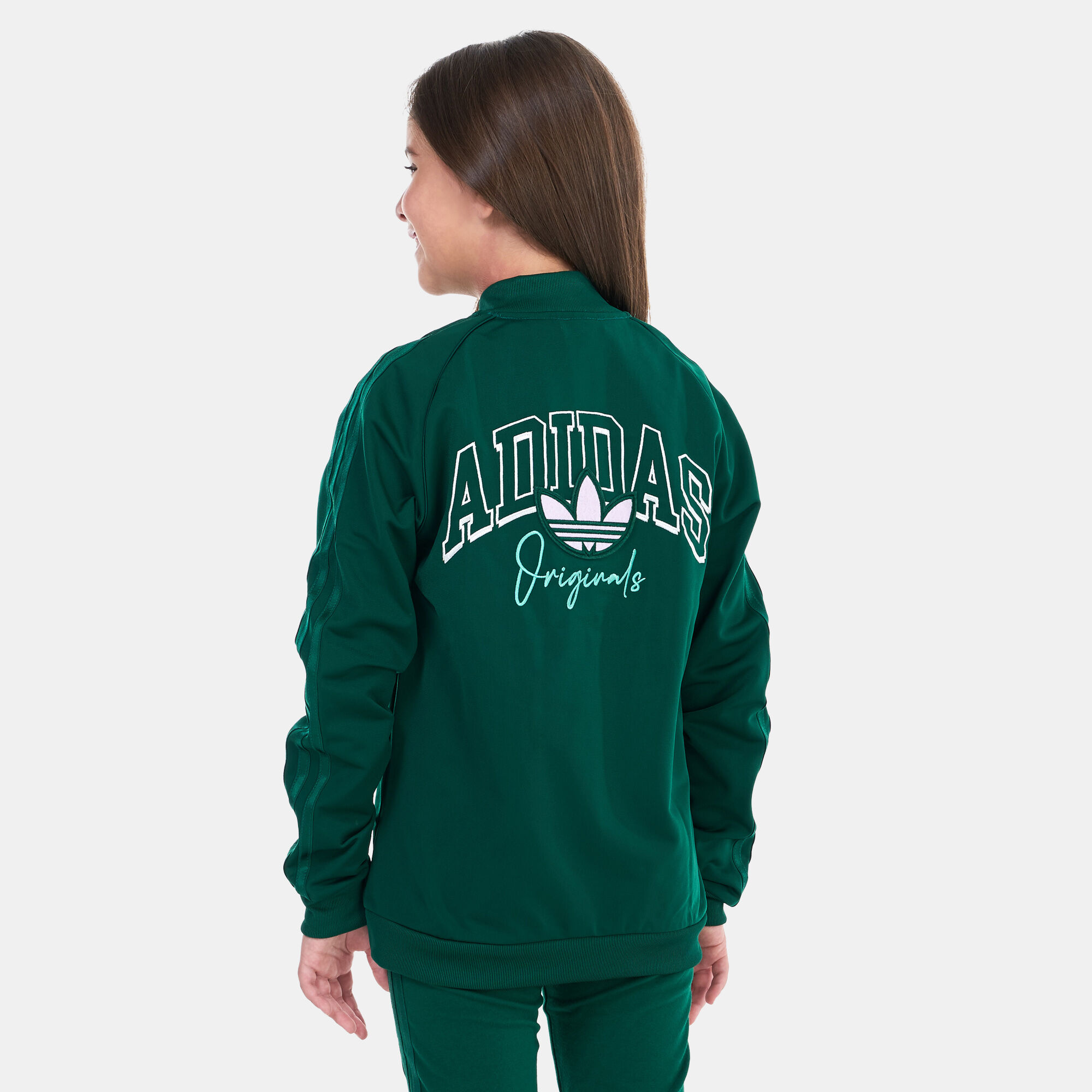 Kids Collegiate Graphic Pack SST Track Jacket Green adidas Originals in KSA SSS