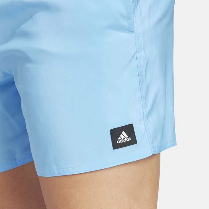 adidas Men's Solid CLX Swim Shorts Blue adidas Men's Solid CLX Swim Shorts Blue image number 3