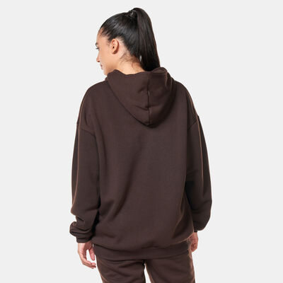 The Giving Movement Lounge Logo Print Hoodie Brown The Giving Movement Lounge Logo Print Hoodie Brown