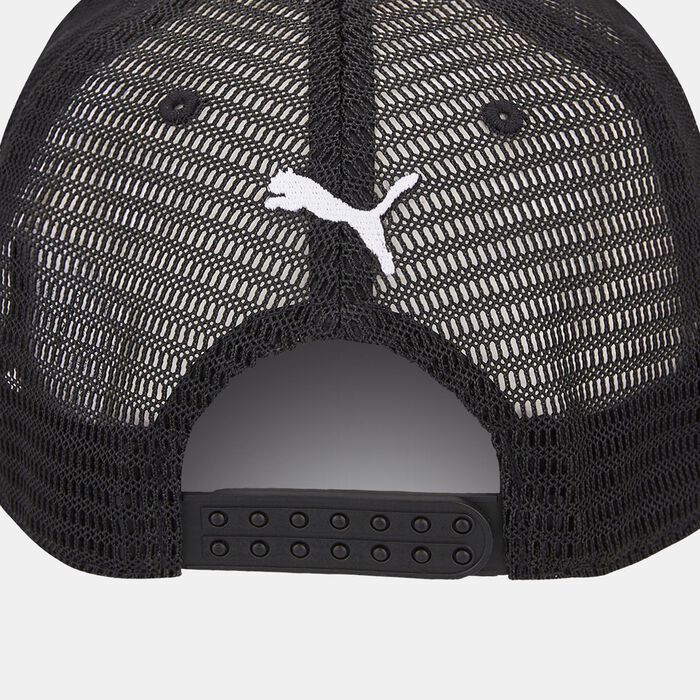 PUMA Porsche Legacy Garage Crew Trucker Cap Black PUMA Porsche Legacy Garage Crew Trucker Cap Black image number 1