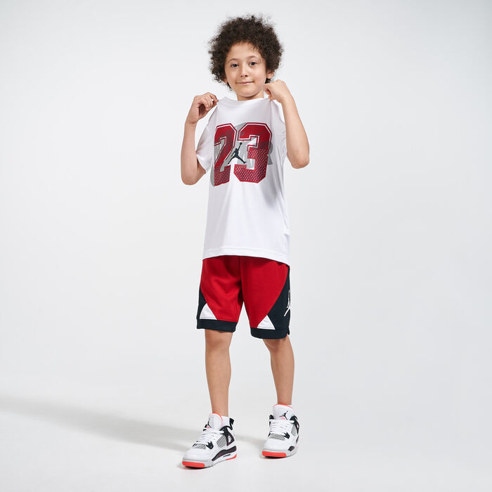 Jordan Kids' Split Decision T-Shirt (Older Kids) White Jordan Kids' Split Decision T-Shirt (Older Kids) White image number 2