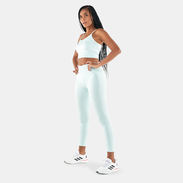 adidas Women's Performance 7/8 Leggings Green image number 2