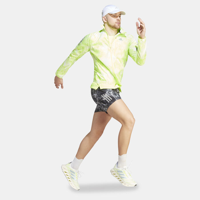 adidas Men's Own the Run Allover Print Shorts Black adidas Men's Own the Run Allover Print Shorts Black image number 2