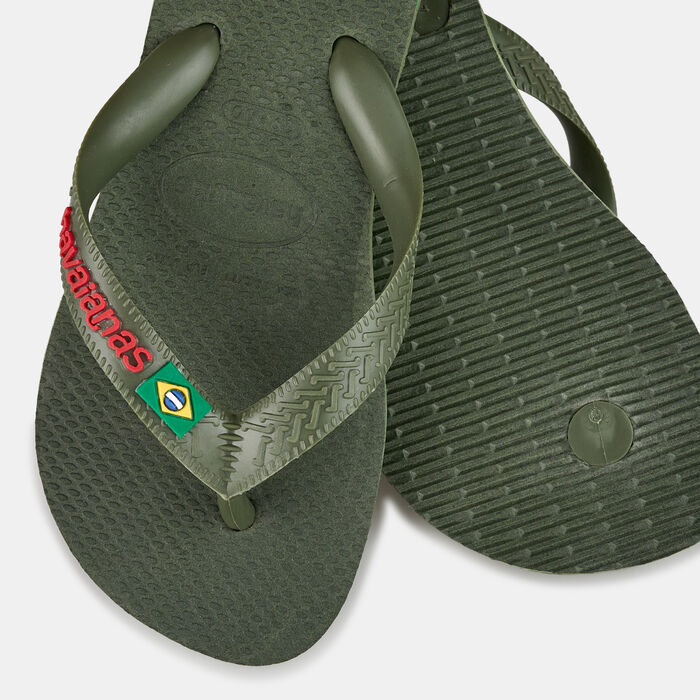Havaianas Brasil Logo Flip Flops Green Havaianas Brasil Logo Flip Flops Green image number 2