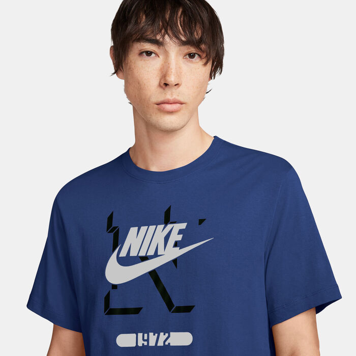 Nike Men's Sportswear T-Shirt Blue Nike Men's Sportswear T-Shirt Blue image number 2