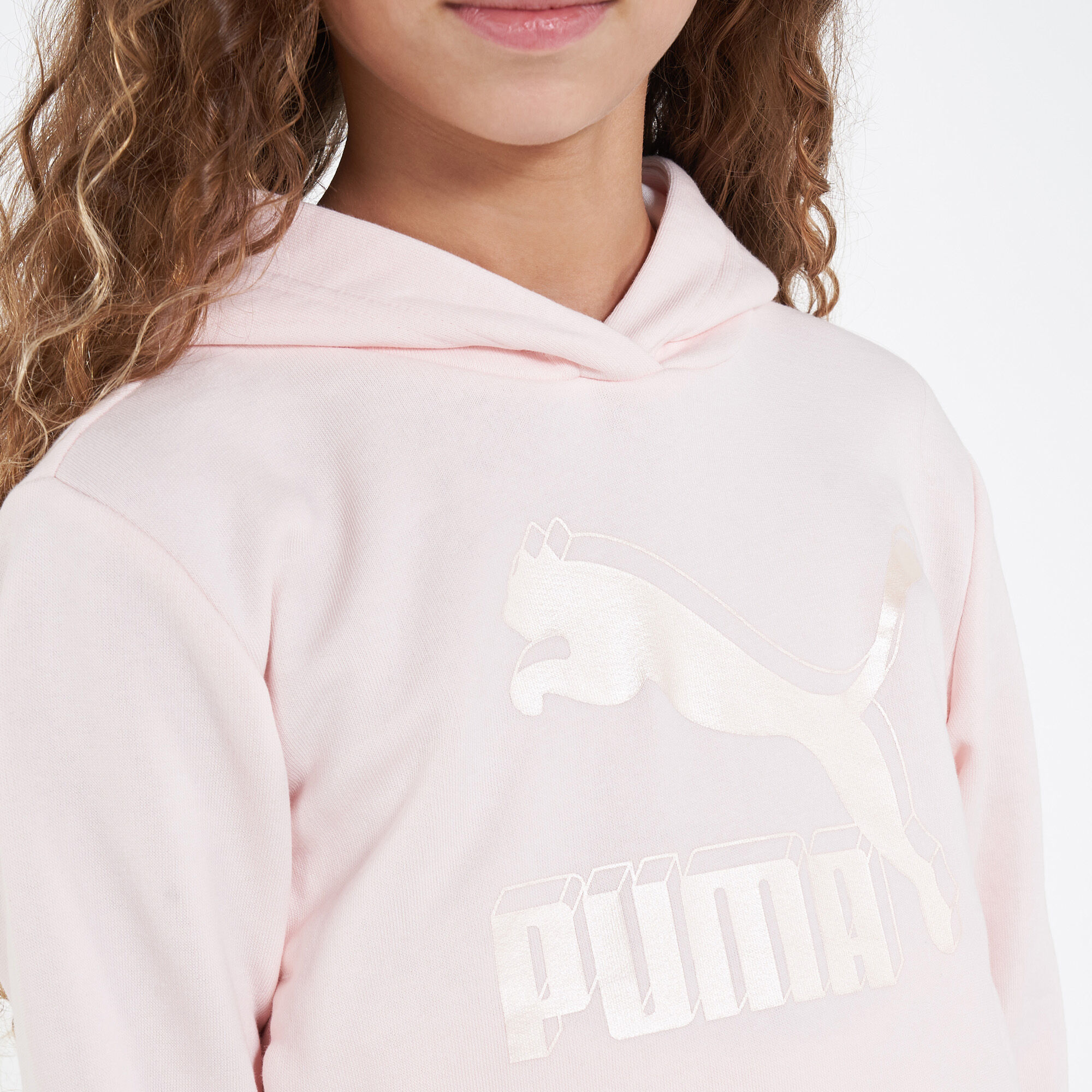 Buy Puma Kids Classics T7 Hoodie Older Kids Pink in KSA SSS