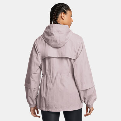 Under Armour Women's Crinkle Woven Jacket Grey