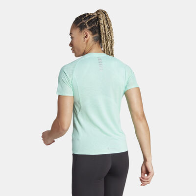 adidas Women's Adizero Running T-Shirt Green adidas Women's Adizero Running T-Shirt Green