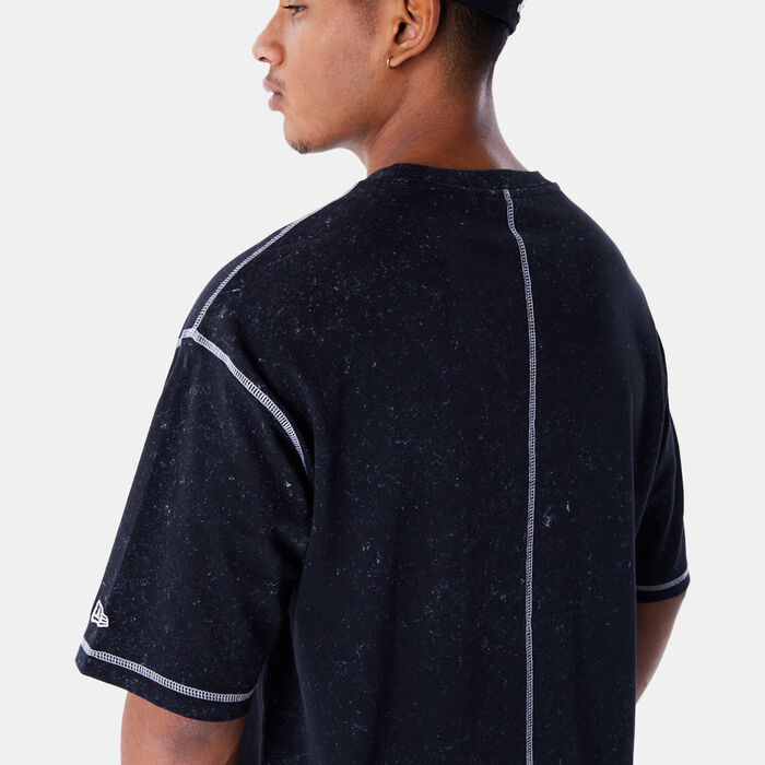 New Era Men's Washed T-Shirt Black New Era Men's Washed T-Shirt Black image number 2