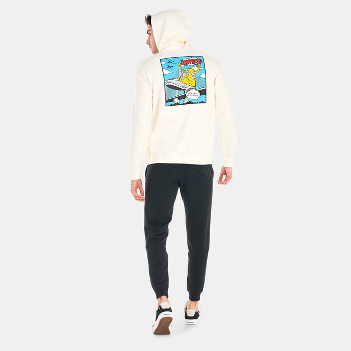 Converse Men's Shoe Hero Hoodie White Converse Men's Shoe Hero Hoodie White image number 2