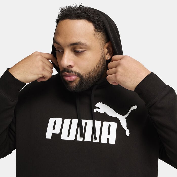 PUMA Men's Essentials No.1 Logo Hoodie Black PUMA Men's Essentials No.1 Logo Hoodie Black image number 3